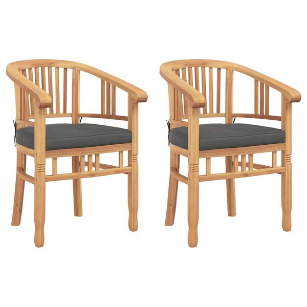 vidaXL Aiatoolid 2 pcs Pruun 63 x 58 x 89 cm Tugev tiikpuu