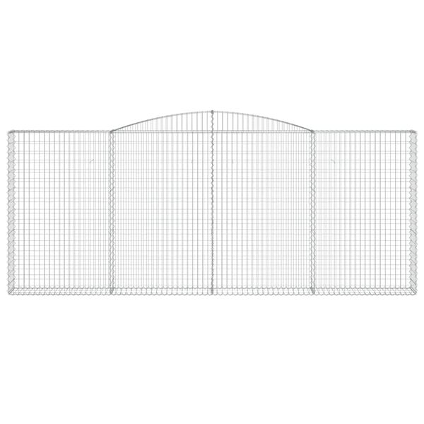 vidaXL kaarekujuline gabioonkorv, 400x30x160/180 cm, tsingitud raud