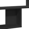 vidaXL seinariiul, must, 100x15x70 cm, tehispuit
