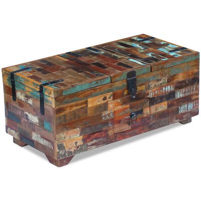 vidaXL kohvilaud-kirst taastatud puidust 80 x 40 x 35