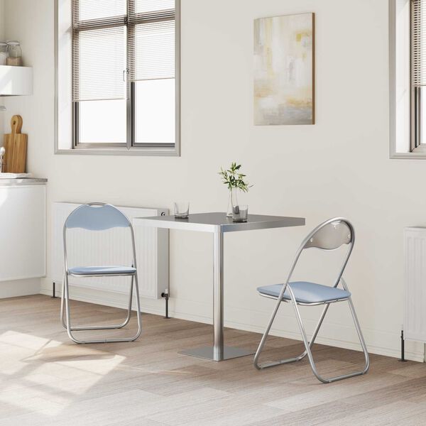 vidaXL Kokkupandav tool 2 pcs Hall 48 x 43,5 x 81 cm Kunstnahk