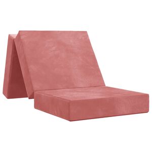 vidaXL Kokkupandav diivanvoodi 90 x 63 x 45 cm Roosa