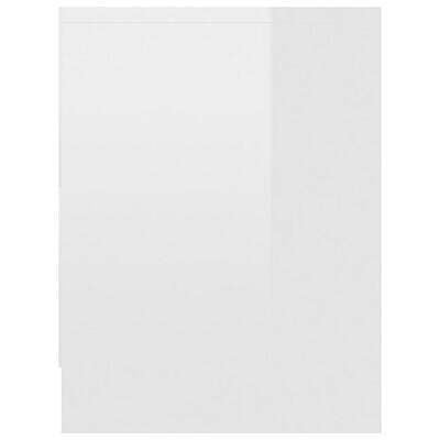 vidaXL öökapid 2 tk, kõrgläikega valge 40 x 30 x 40 cm, puitlaastplaat