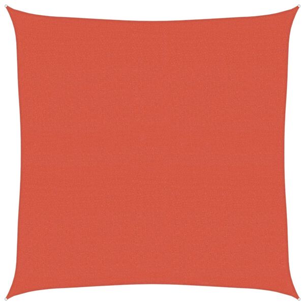 vidaXL p&auml;ikesepuri 160 g/m&sup2; kandiline, terrakota, 4,5x4,5 m, HDPE