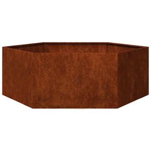 vidaXL taimekast, rooste, 138x120x45 cm, Corten teras