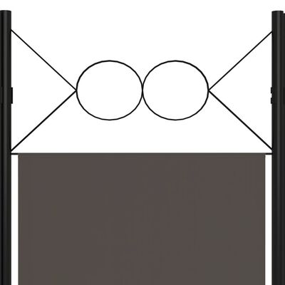 vidaXL 4 paneeliga ruumijagaja, antratsiithall, 160 x 180 cm