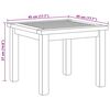 vidaXL Kohvilaud Pruun 45 x 45 x 36 cm Tugev teakpuit