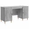 vidaXL Laud riiuliga uksega Hall Sonoma 142,5 x 50 x 75 cm Tehispuit