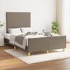 vidaXL Voodiraam ilma Madratsita Taupe 120x200 cm kangas