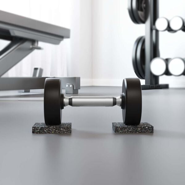 vidaXL Kummikool Must Kumm