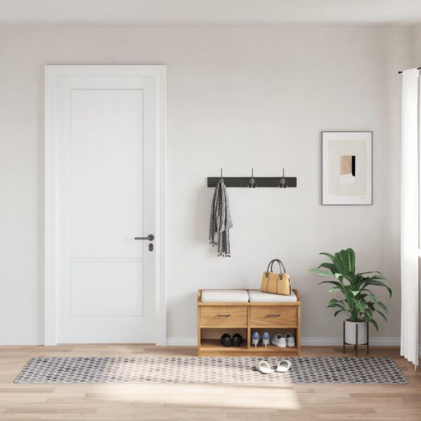 vidaXL vaip, pestav, 80 x 300, mitmevärviline, libisemisvastane