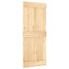 vidaXL Libisev uks NARVIK Naturaalne ja must 85 x 210 cm (213,5 cm)