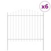 vidaXL Aiandus aiapaneel WOERDEN 6 tk 170 x 190 cm Valge