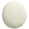 vidaXL Istumispatjad 2 pcs cream &Oslash; 80 x 29 cm Samet