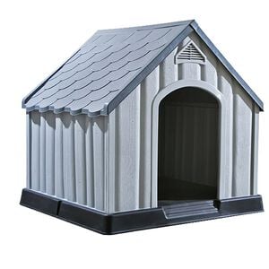vidaXL koerakuut, 92 x 87 x 91 cm, hall, plast