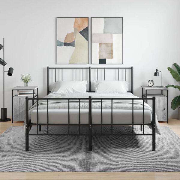 vidaXL &ouml;&ouml;kapid 2 tk, hall Sonoma tamm, 40x42x60 cm, tehispuit