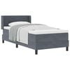 vidaXL Karbi vedrumadrats peaga Tumehall 190 x 90 cm Samet