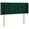 vidaXL voodipeats servadega, tumeroheline, 93x16x78/88 cm, samet