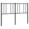 vidaXL metallist vahetatav voodipeats, must, 140 cm