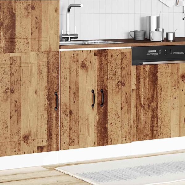 vidaXL valamu aluskapp, Kalmar, vana puit, 60x46x81,5 cm, tehispuit