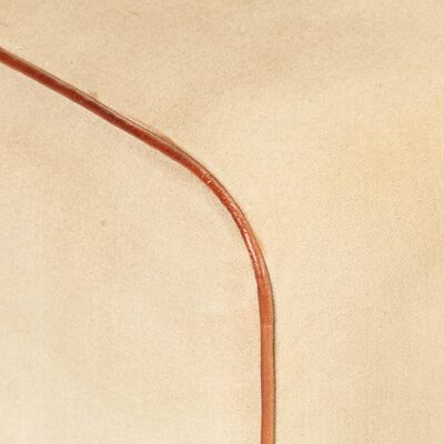 vidaXL trennipink 58 cm, pruun, ehtne nahk ja mangopuit