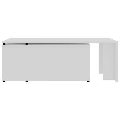 vidaXL kohvilaud, valge, 150 x 50 x 35 cm puitlaastplaat