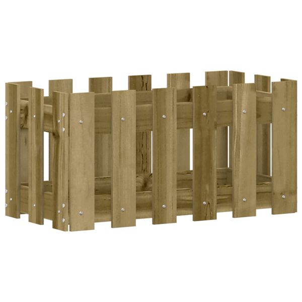 vidaXL aia disainiga taimekast, 60 x 30 x 30 cm, immutatud m&auml;nnipuit