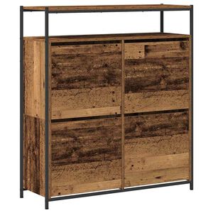 vidaXL Kinga kapp 100 x 34 x 112 cm Tehispuit Vana puit