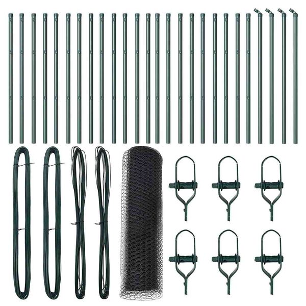 vidaXL Aiapost Hall 50 x 0,6 m (25 mm mesh) Terased ja PVC