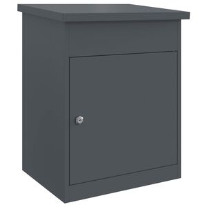 vidaXL Pakiautomaat ladustamisega Antratsiit 47.5 x 38 x 59 cm Teras