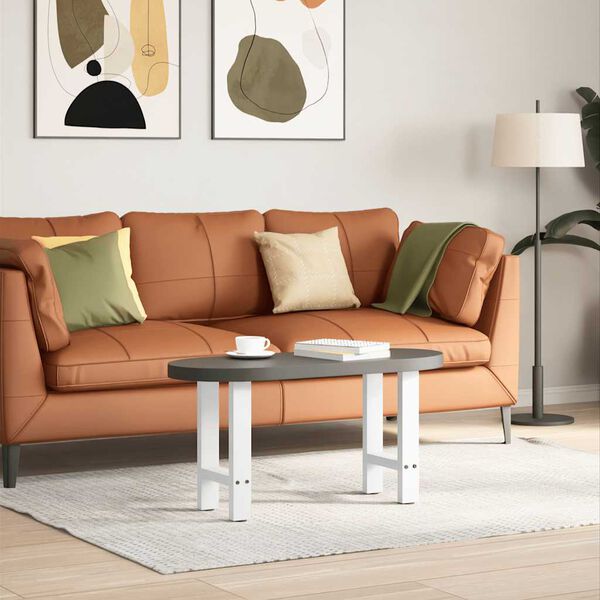 vidaXL kohvilaua jalad, valged, 2 tk, 38 x (42–43) cm, teras