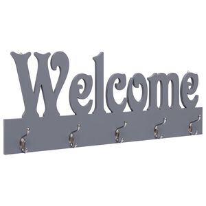 vidaXL seinale kinnitatav riidenagi, WELCOME, hall, 74 x 29,5 cm
