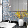 vidaXL mosaiikplaadid 22 tk hall sinine 30 x 30 cm klaas