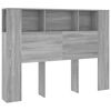vidaXL peatsi kapp, hall Sonoma tamm, 140x18,5x104,5 cm