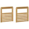 vidaXL K&auml;etugede moodul 2 pcs Valge 59 x 6 x 61 cm Tugev akatsiapuu