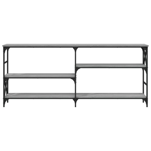 vidaXL konsoollaud, hall Sonoma tamm, 180 x 29 x 76,5 cm, tehispuit