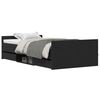 vidaXL Voodi raam sahtliga Must tamm 203 x 103 x 50 cm Tehispuit