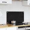 vidaXL Kögi Splashback Must 70 x 40 cm karastatud klaas