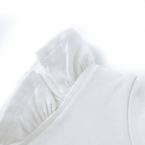 Volangidega laste T-s&auml;rk, ekr&uuml;&uuml;, 128