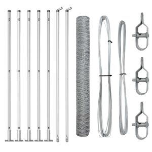 vidaXL Keevitatud Traat Aed Betoonalusega 10 x 0,8 m (L x K)