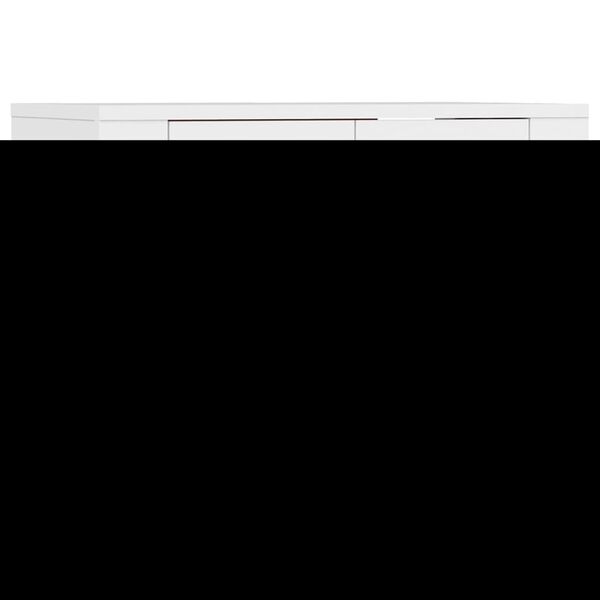 vidaXL seinale kinnitatavad telerikapid, 2 tk, valge, 57x34,5x40 cm