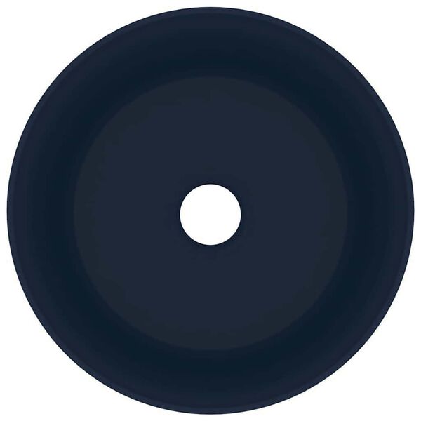 vidaXL luksuslik valamu &uuml;mar, matt tumesinine, 40 x 15 cm, keraamiline