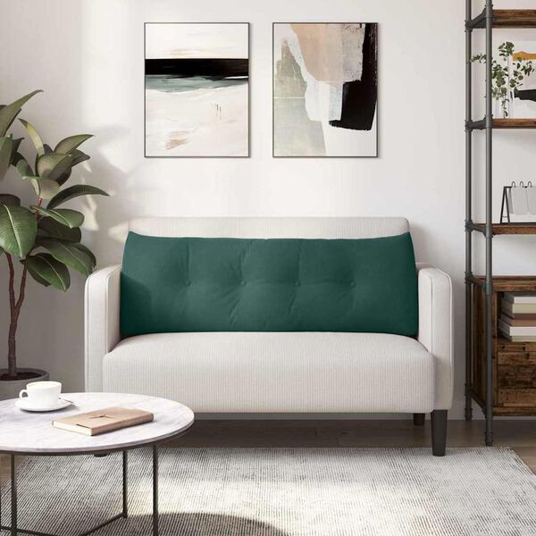 vidaXL Seljatugi padi Tume rohelise 140 x 24 x 50 cm Samet