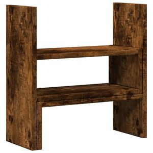 vidaXL kirjutuslaua korrastaja, suitsutamm, 40x17x41 cm, tehispuit