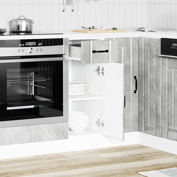 vidaXL k&ouml;&ouml;gi aluskapp Lucca, betoonhall, tehispuit