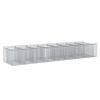 vidaXL Gabioni t&otilde;stetud voodi 3 tk 400 x 100 x 60 cm Tsingitud teras