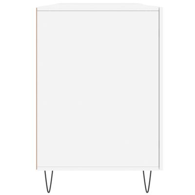 vidaXL kirjutuslaud, kõrgläikega valge, 140 x 50 x 75 cm, tehispuit