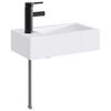 vidaXL Vannitoa pesu kauss Matt must 45,5 x 25,5 x 13 cm Metall