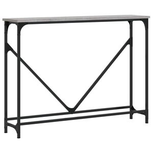 vidaXL konsoollaud, hall Sonoma tamm, 102 x 22,5 x 75 cm, tehispuit