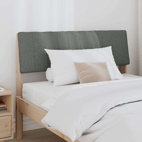 vidaXL Polsterdatud voodiots Tumehall 100 cm Tahke m&auml;nd